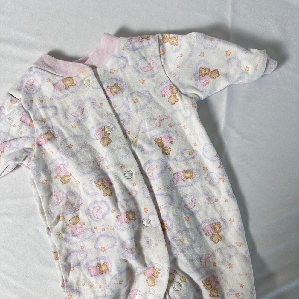 Vintage Circo "Big Dreams" Footie Pajamas Sz NB